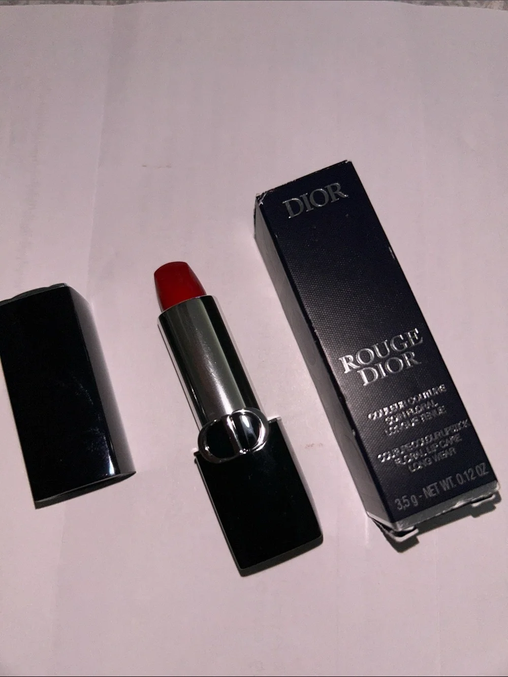 Dior Rouge Lipstick in Deep Red